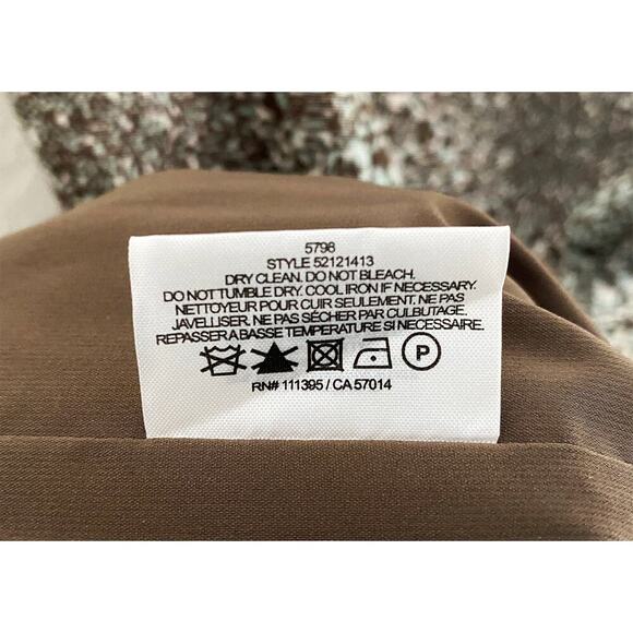 Tory Burch Women's Carter Dress Brown Blue Green Floral Print Cap Sleeve Sheath - Picture 13 of 13